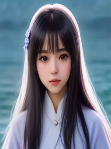 泷川花音个人档案照，清纯日系少女站在自然光线下，眼神温柔，棉麻质感服装，背景为淡雅的室内暖色调